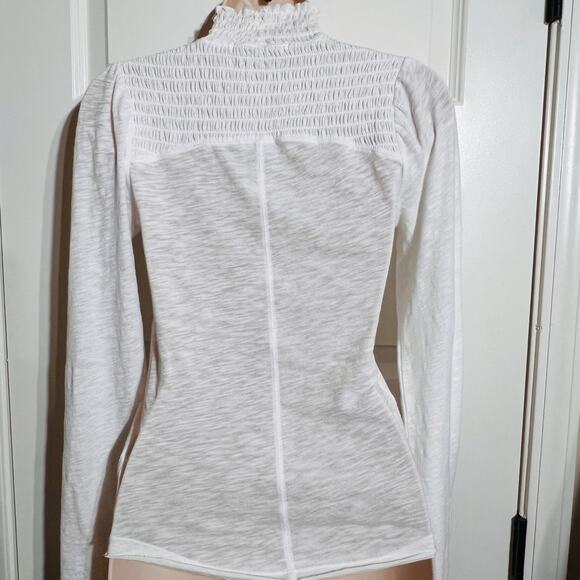 We The Free Free People Mock Neck Caroline Ruched Jersey Top, Size XS - Picture 7 of 7
